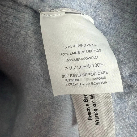 J Crew Light Blue 100% Wool Layered Tank top Size Large - Picture 5 of 6